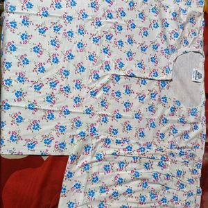 NITGH SUIT PURE COTTON  FREE SIZE