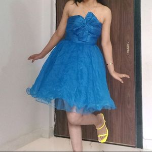 Barbie Organza Fabric Beautiful Flowy Short Dress