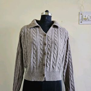 Cardigan Grey Thrifted