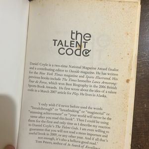 The Talent Code By Daniel Coyle