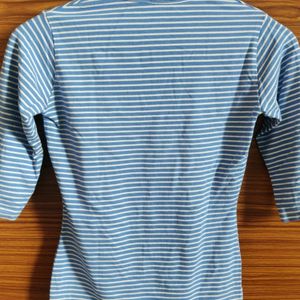 Blue & White Striped Tshirt