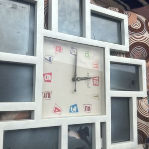 Photo Wall Clock Decor