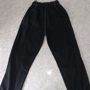 Max Black Baggy Parachute Jean's