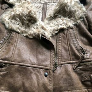 Biker Jacket With Fur