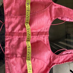 Pink Sleeveless Slightly Padded Blouse