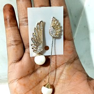 Pearl Wings Earring