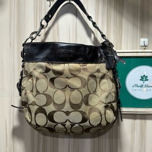 Coach Zoe Brown Signature Shoulder Bag