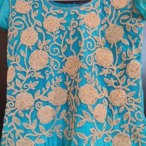 Sea Green Anarkali Frock