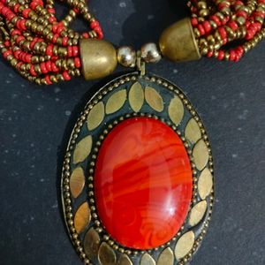 Red Pendant Necklace