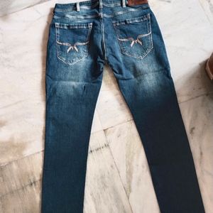 Roadster Denim Jeans with Golden Border