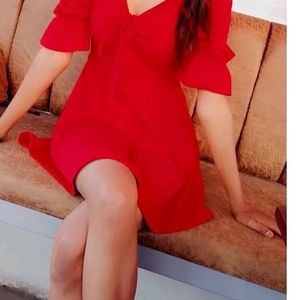 Womens Red Valentine Mini Dress