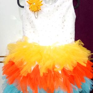 (1-2.5 Yr)Rainbow Frock for Babygirl