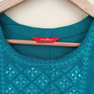 Designer Sea Green Kurta Tunic (Women)