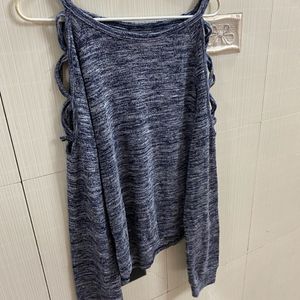 Stylish Knitted Grey Top