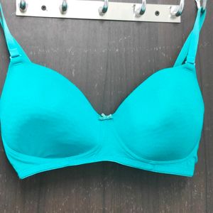 turquoise bra