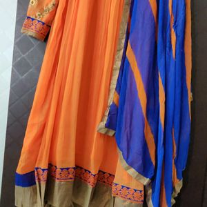 Orange Anarkali