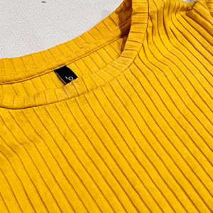 Yellow Puff Sleeves Top
