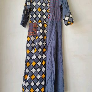 Rayon Full Length Gown