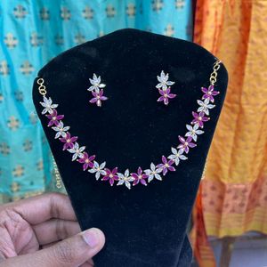 American Diamond Necklace Jewellery