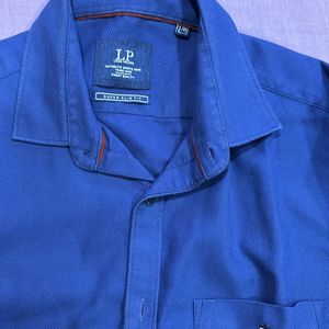 Louis Philippe Blue Shirt Formal