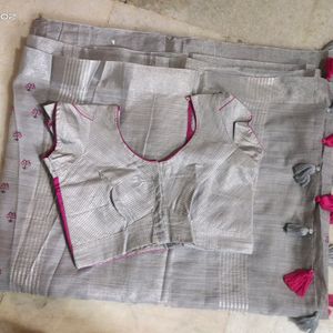 Pure Linen Saree