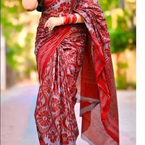 Pure Cotton Sambalpuri Pasapalli Saree