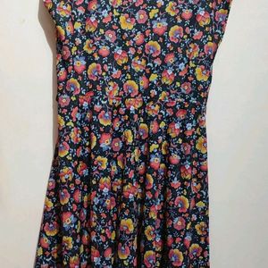 Multi Floral Print Dress For Girl Or Woman 42 Bust