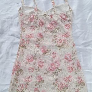 Brand New ( Urbanic) White Floral Print Mini Dress