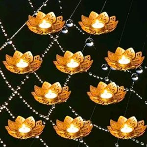 Combo 10 Pcs.lotus Shape Diya For Diwali Decoratio