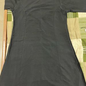 Black A-line kurti