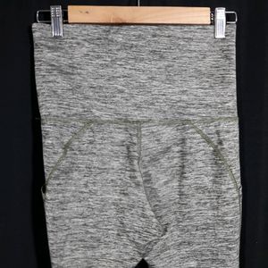 Women Melange Grey Color Active Wear Pant