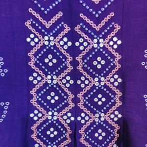 💜 Silk Embroidered Kurta