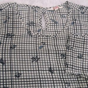 Black White Check Box Shirt