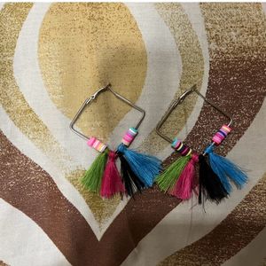 New Multicolour Tassel Earrings