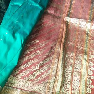 Silk saree with blouse