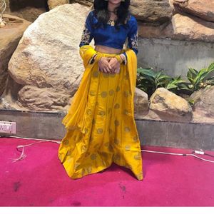 Crop Top Lehnga Without Dupatta