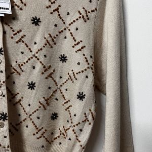 Embroidered Cardigan