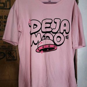 Pink Bothside Printed Tshirt