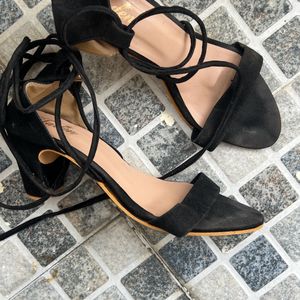 Tie Up Block Heels For Women .