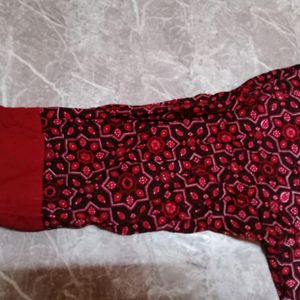 Red Shrug Kurti