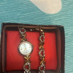 Wrist Watch With Bracelet