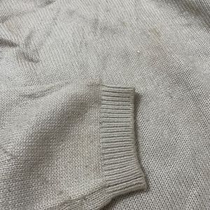 Knitted Lightweight Off White Sweater