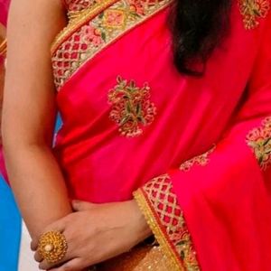 Pink Party Wear Saree