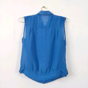 Korean imported blue shirt top