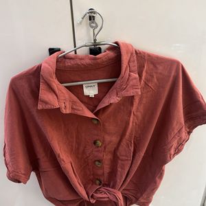 ONLY- Casual Shirt With Knot