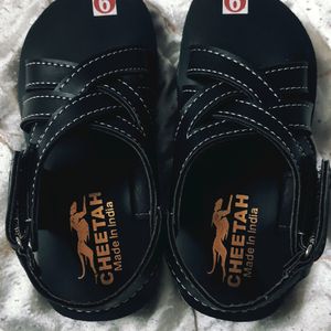 Black toe Open Velcro Closure Unisex Sandals