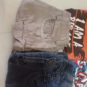 Tshirts And Jeans Shorts