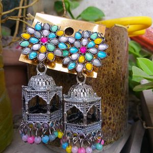 Temple Style Heavy Earings