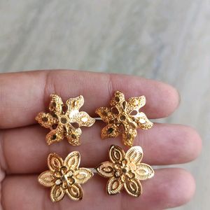 Gold Plated Studs Combo Of 2