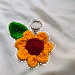 Sunflower Keychain